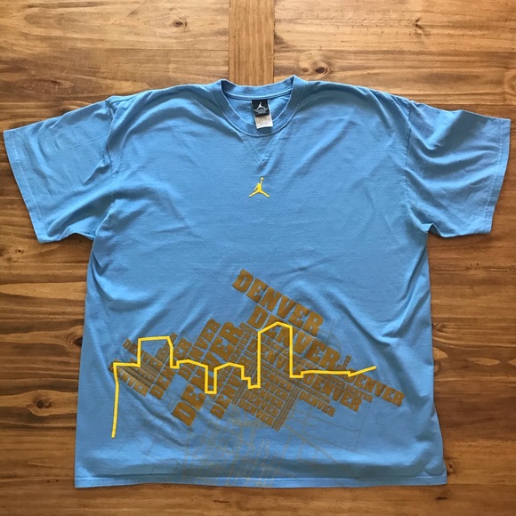 Nike/Jordan blue Denver skyline graphic t-shirt - Picture 5 of 11